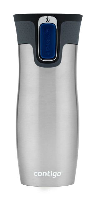 Contigo Autoseal West Loop travel mug, coffee to go mug 470ml (Stainless Steel)